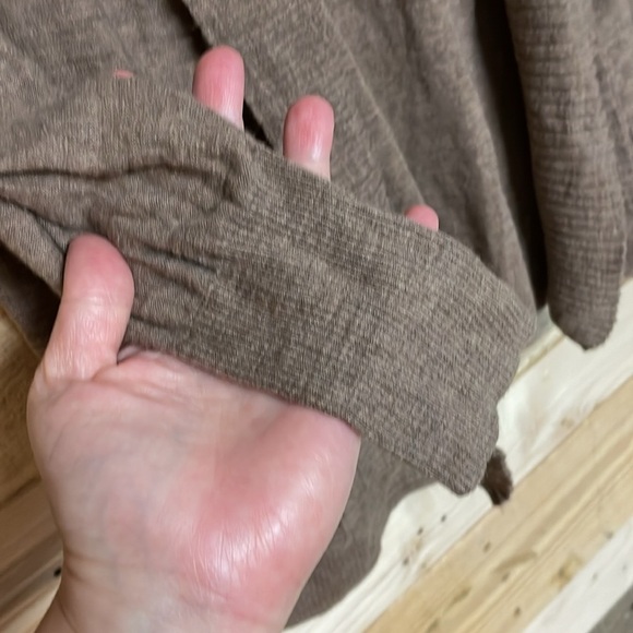 Banana Republic size Small Mocha Color Open Front Cardigan Sweater with Pockets - Picture 7 of 11